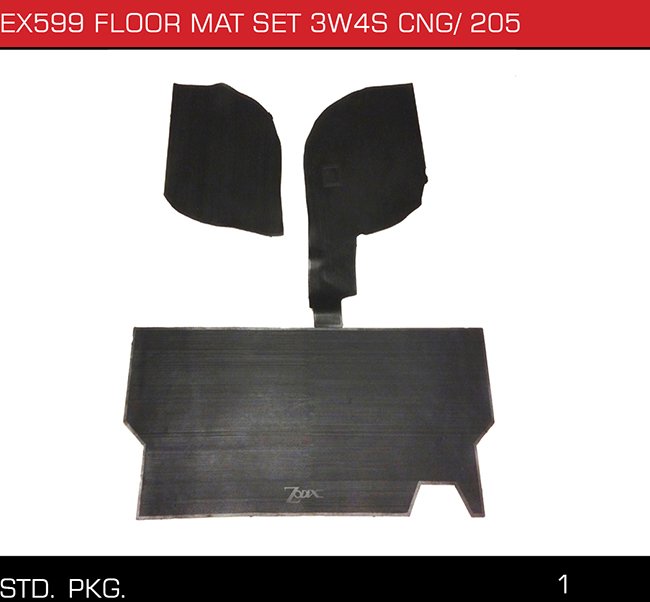 EX599 FLOOR MAT SET 3W4S CNG 205